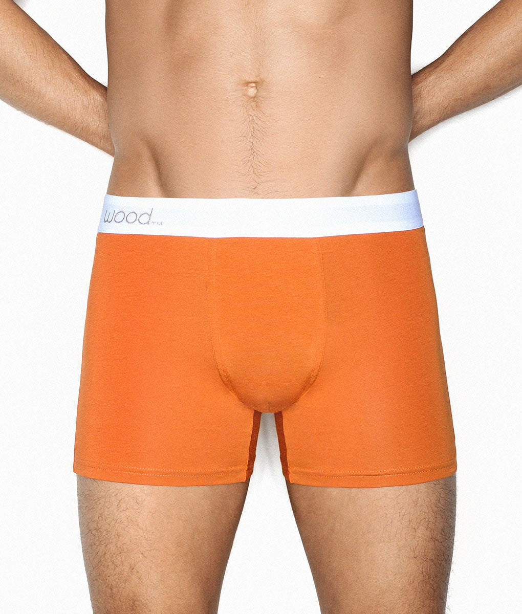 Wood Boxer Brief Bright-orange