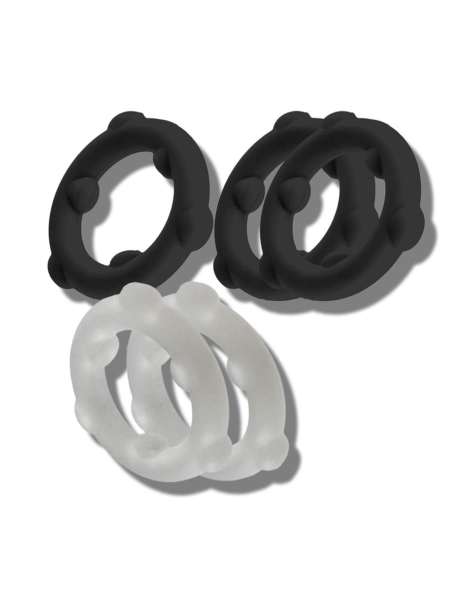 Oxballs Gearheads 5-Pack Spinner Rings Black-vapor