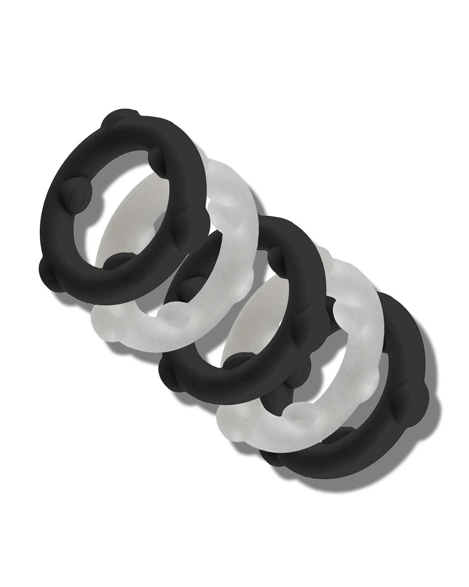 Oxballs Gearheads 5-Pack Spinner Rings Black-vapor
