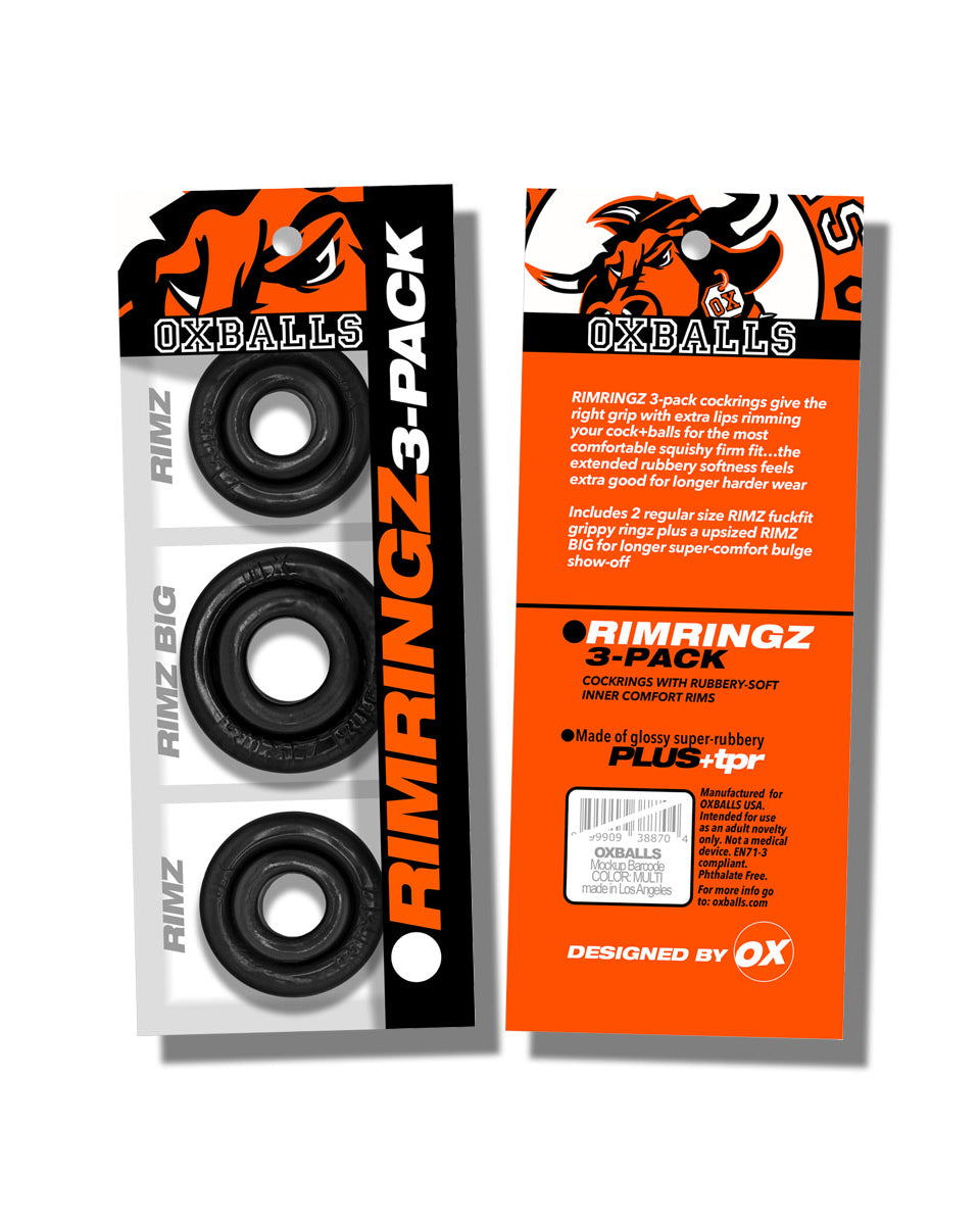 Oxballs Rimringz Power Bulge Rings Black