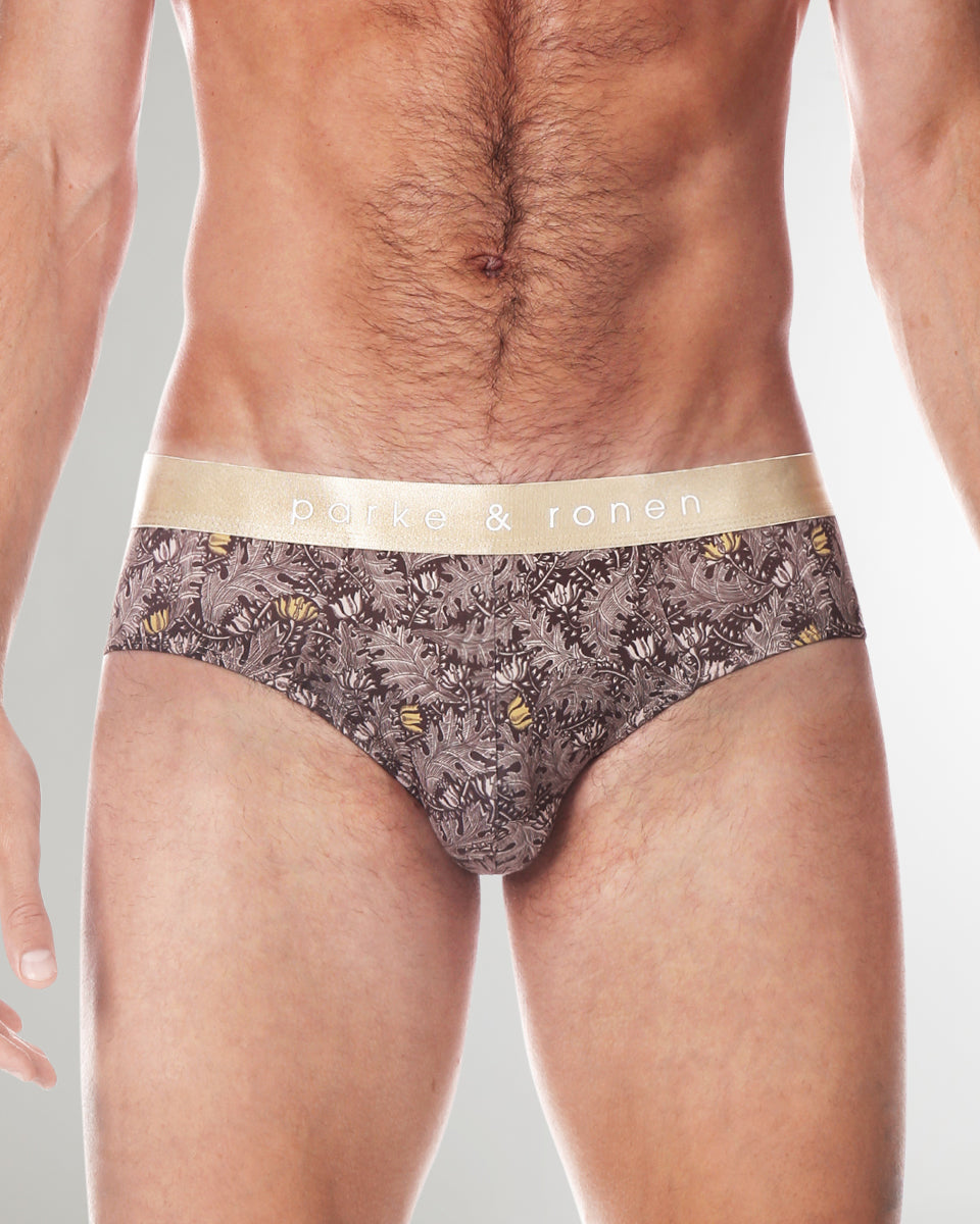 Parke & Ronen Printed Low-Rise Brief Parke & Ronen Printed Low-Rise Brief Gold-cassini