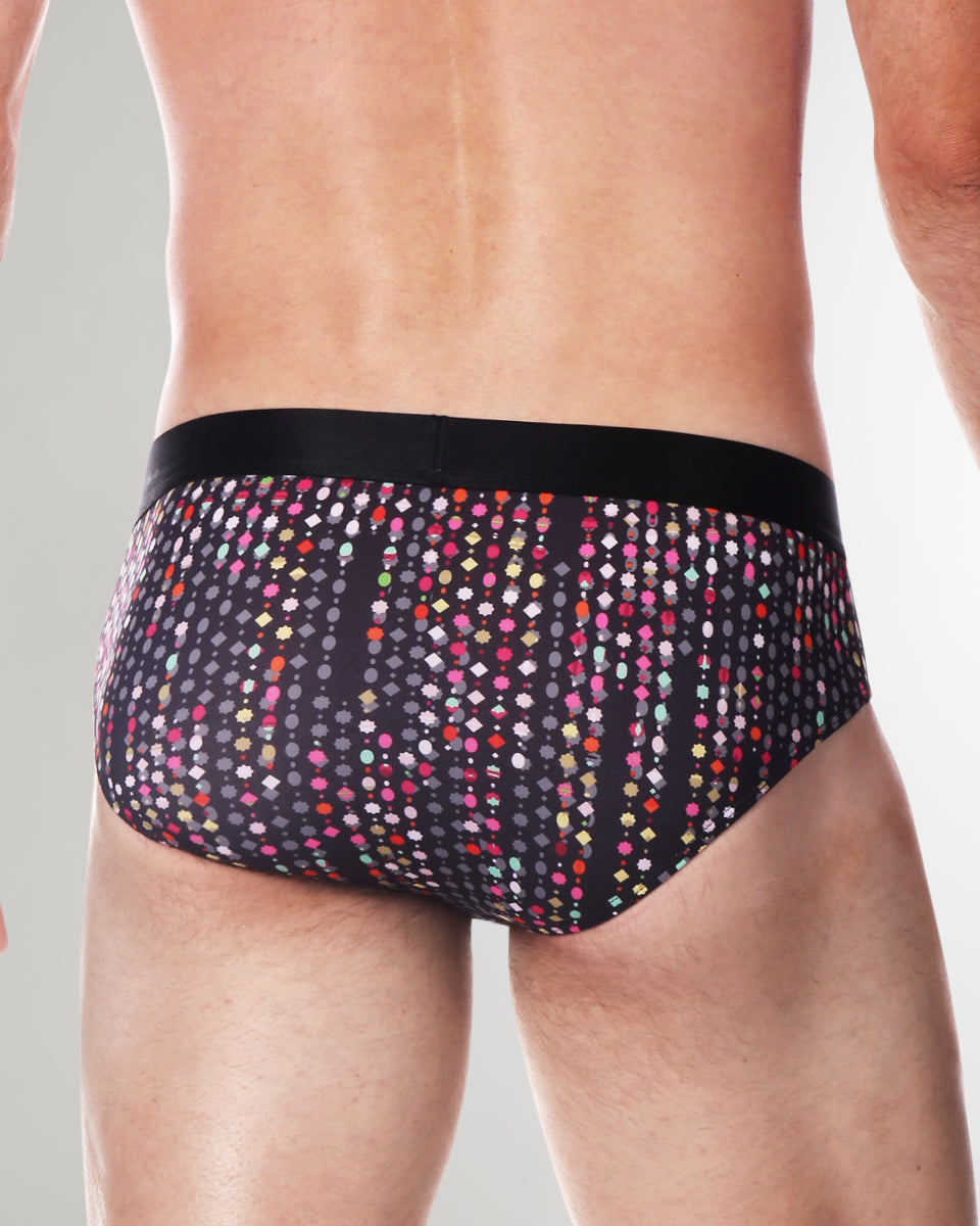 Parke & Ronen Printed Low-Rise Brief Parke & Ronen Printed Low-Rise Brief Jet-black-gala