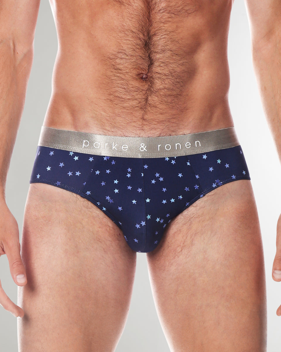 Parke & Ronen Printed Low-Rise Brief Parke & Ronen Printed Low-Rise Brief Navy-galileo