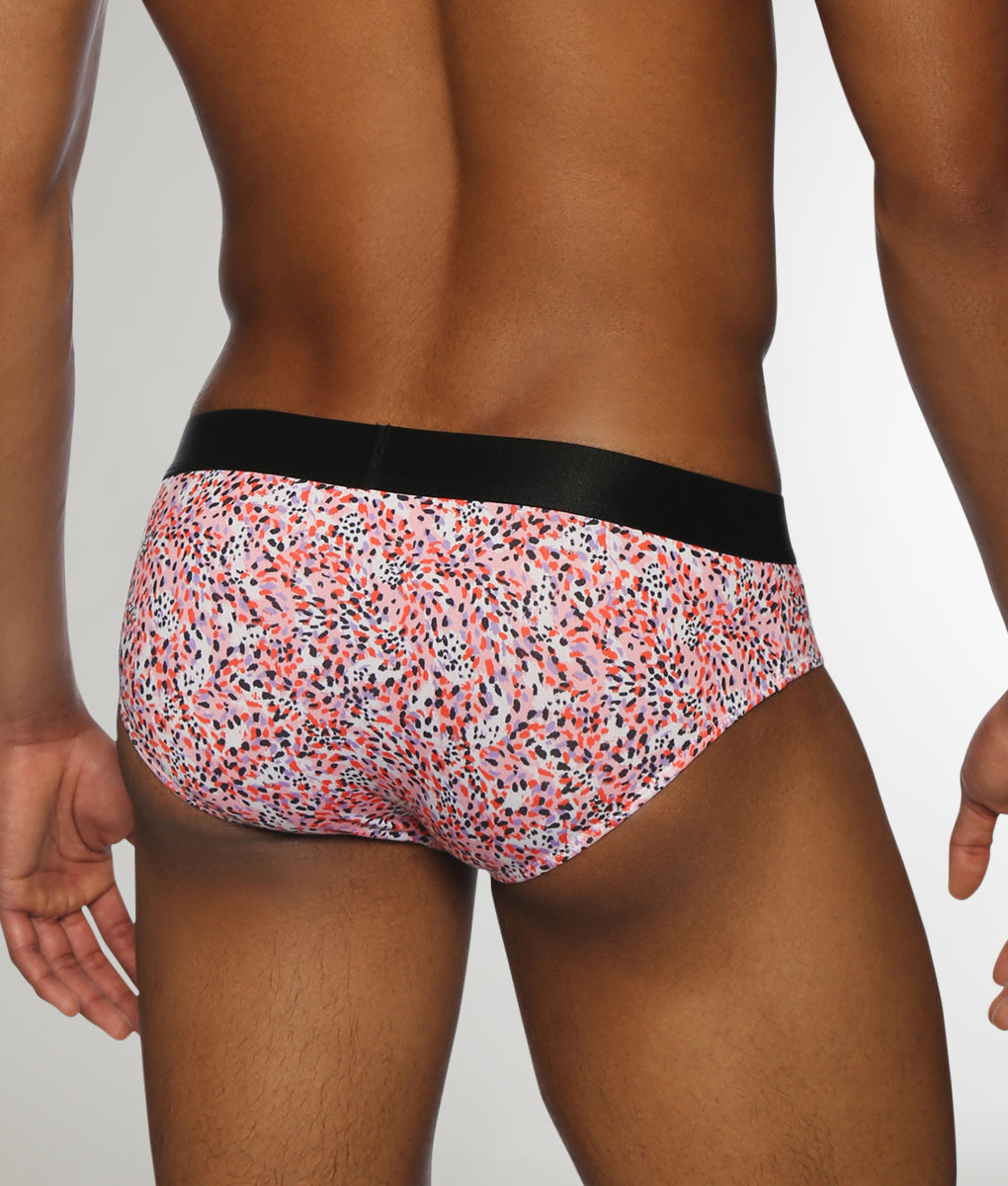 Parke & Ronen Printed Low-Rise Brief Roar-pink