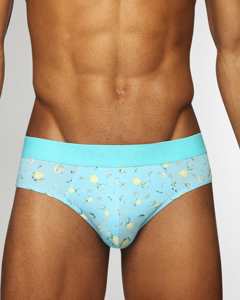 Parke & Ronen Printed Low-Rise Brief Parke & Ronen Printed Low-Rise Brief Meyer-lemon-blue