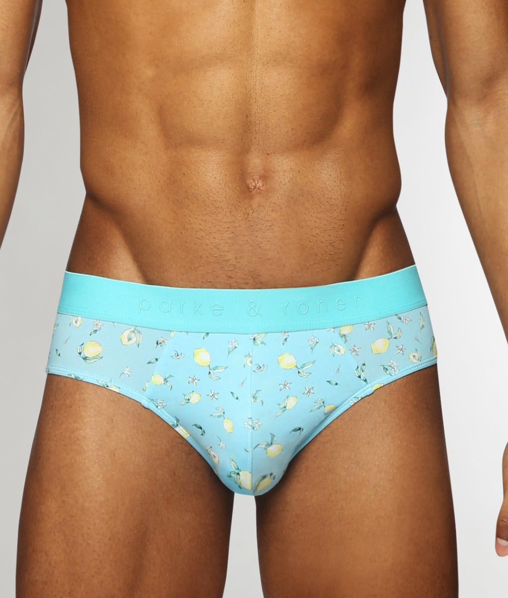 Parke & Ronen Printed Low-Rise Brief Parke & Ronen Printed Low-Rise Brief Meyer-lemon-blue