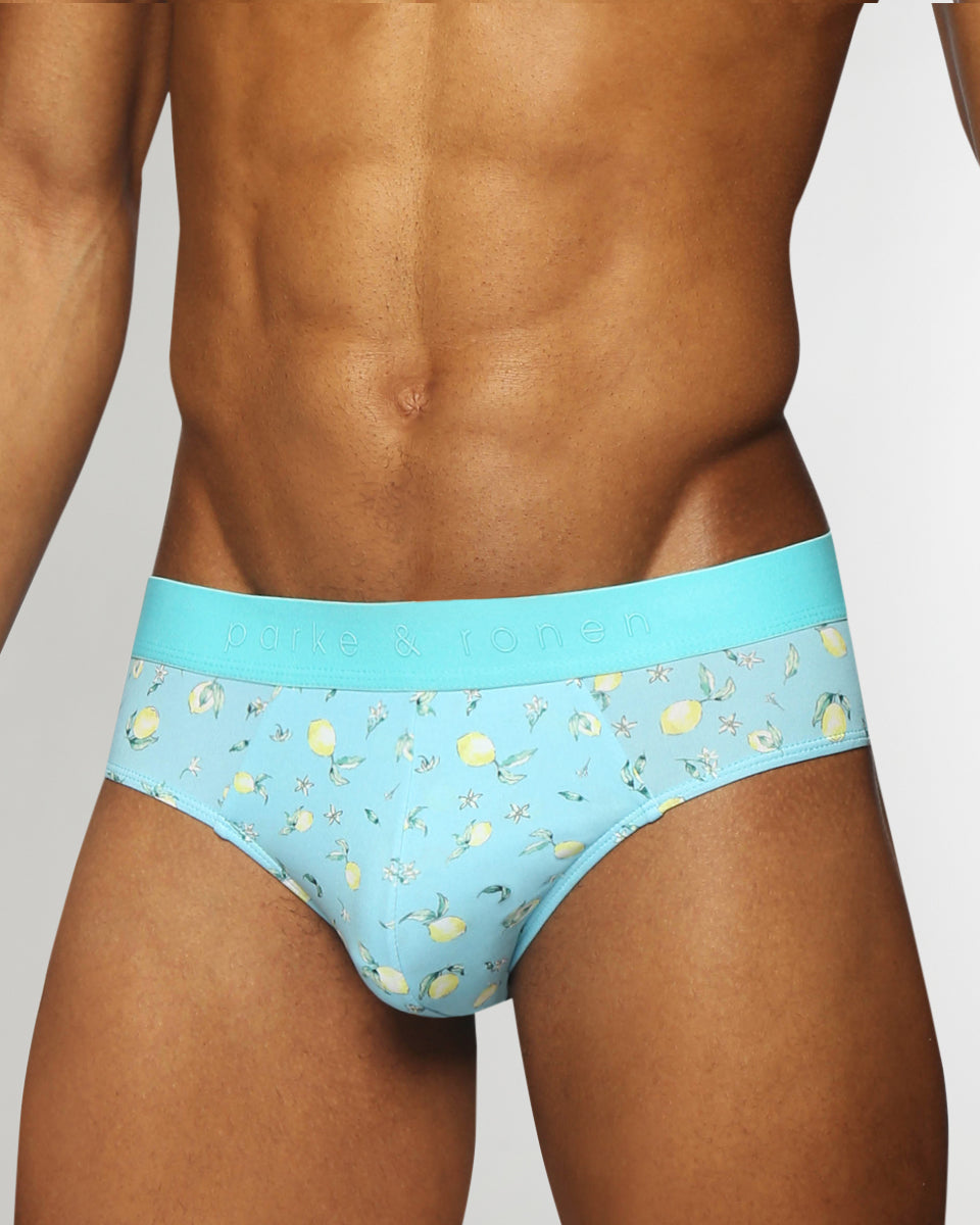 Parke & Ronen Printed Low-Rise Brief Parke & Ronen Printed Low-Rise Brief Meyer-lemon-blue