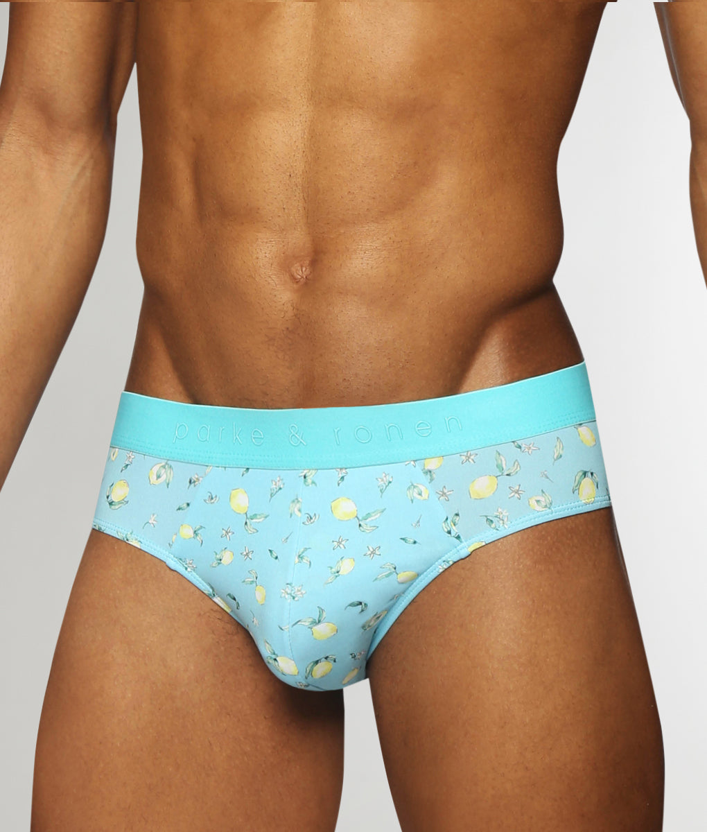 Parke & Ronen Printed Low-Rise Brief Parke & Ronen Printed Low-Rise Brief Meyer-lemon-blue