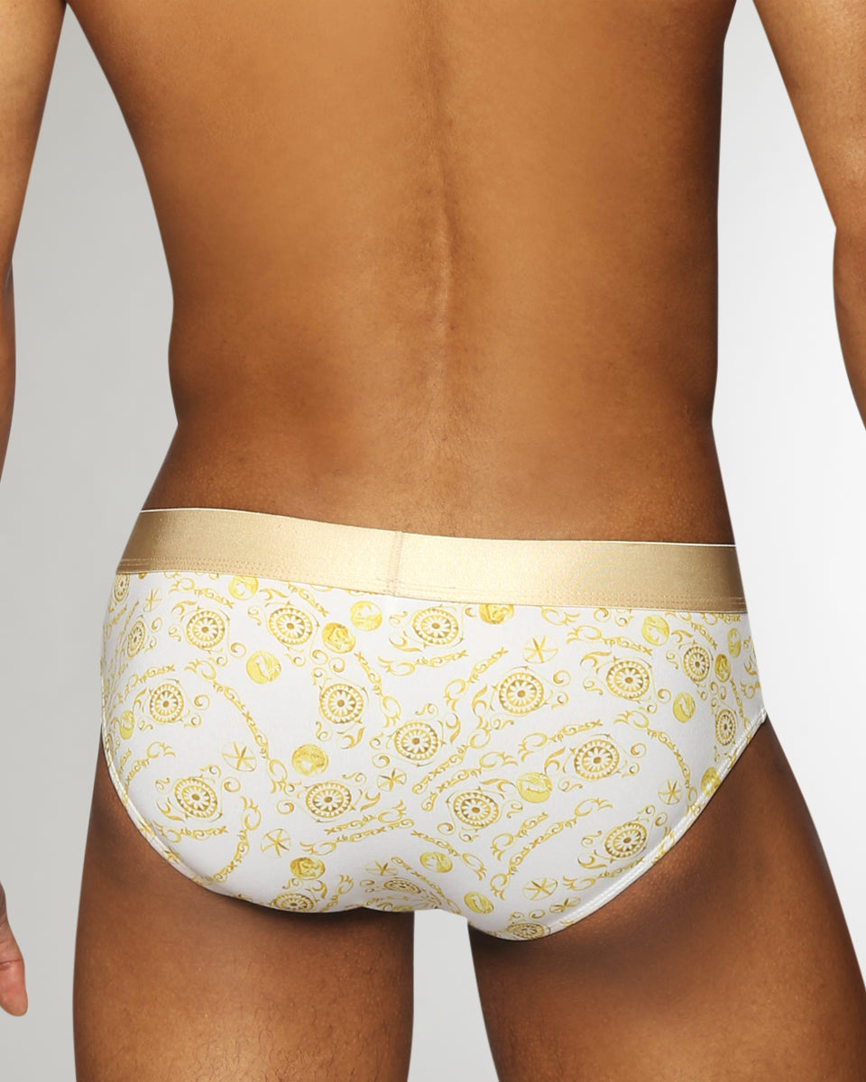 Parke & Ronen Printed Low-Rise Brief Parke & Ronen Printed Low-Rise Brief Roman-coins-gold