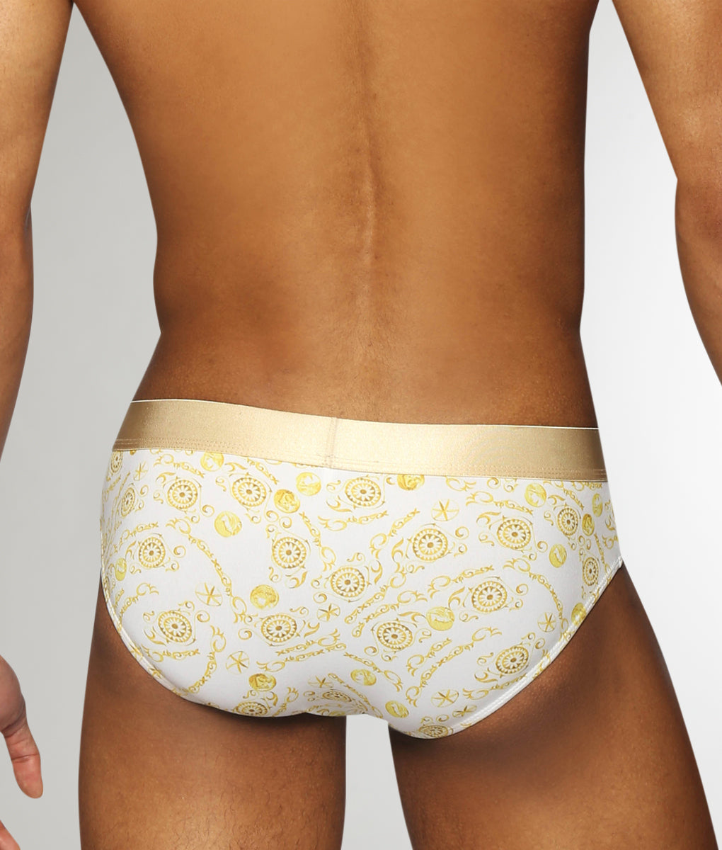 Parke & Ronen Printed Low-Rise Brief Parke & Ronen Printed Low-Rise Brief Roman-coins-gold