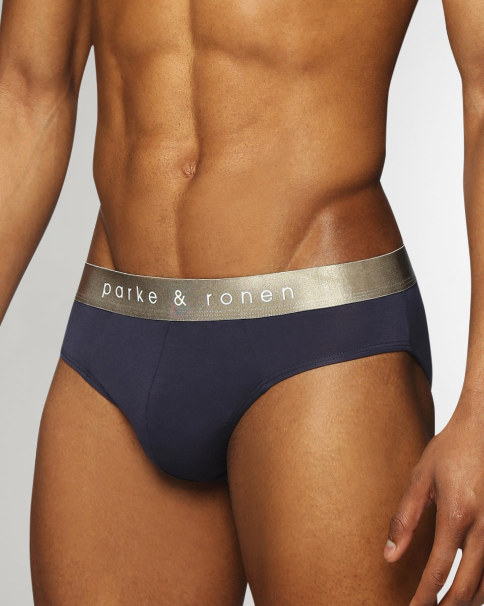 Parke & Ronen Solid Brief Parke & Ronen Solid Brief Navy