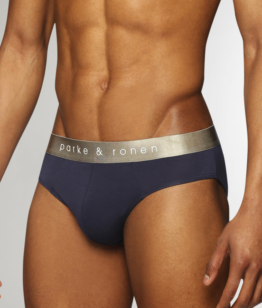 Parke & Ronen Solid Brief Parke & Ronen Solid Brief Navy