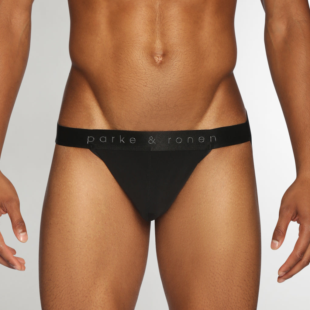 Parke & Ronen Mistral Mesh Low-Rise Jockstrap Black