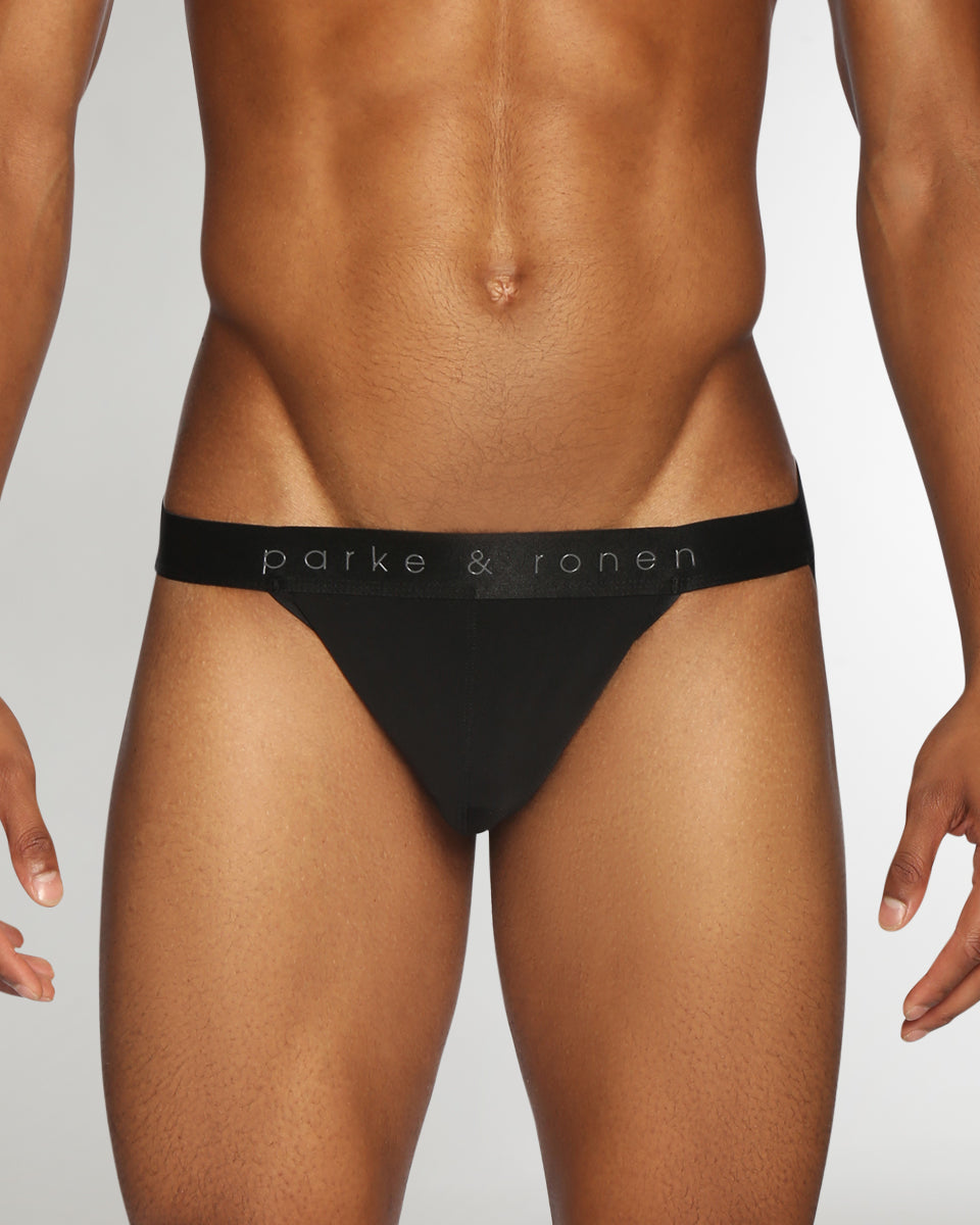 Parke & Ronen Mistral Mesh Low-Rise Jockstrap Black