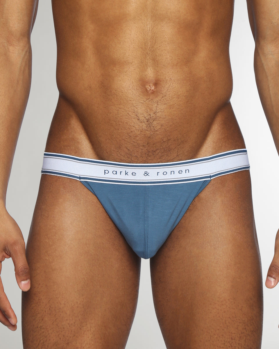 Parke & Ronen Retro Solid Jockstrap Retro-elysian-blue