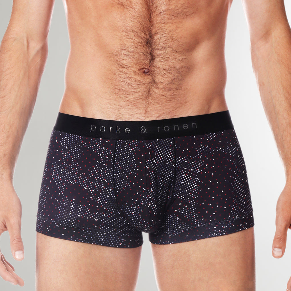 Parke & Ronen Printed Low Rise Trunk Black-andromeda