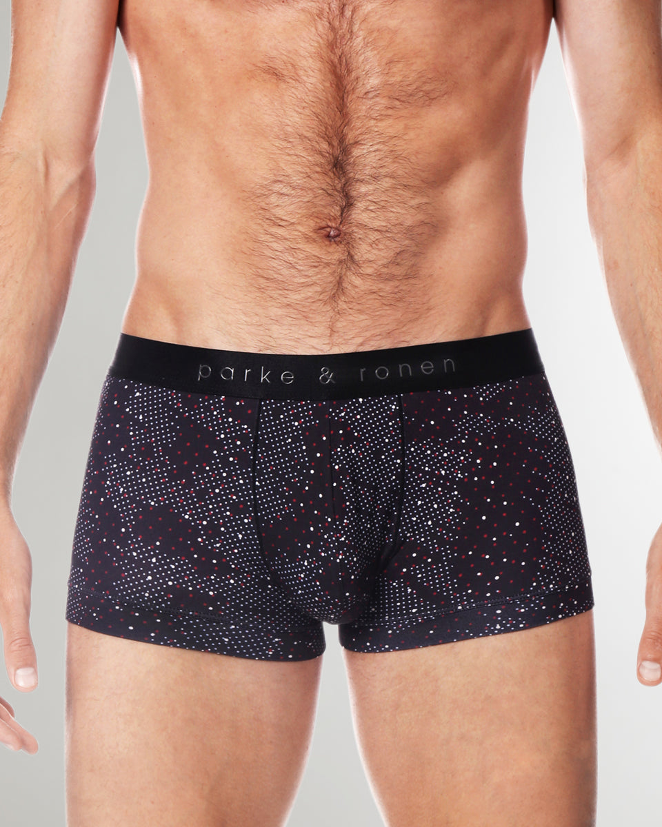 Parke & Ronen Printed Low Rise Trunk Black-andromeda