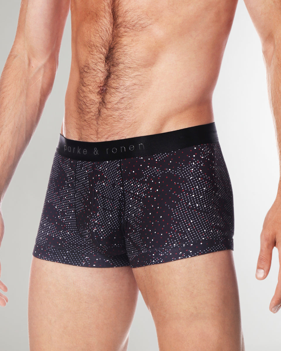 Parke & Ronen Printed Low Rise Trunk Black-andromeda