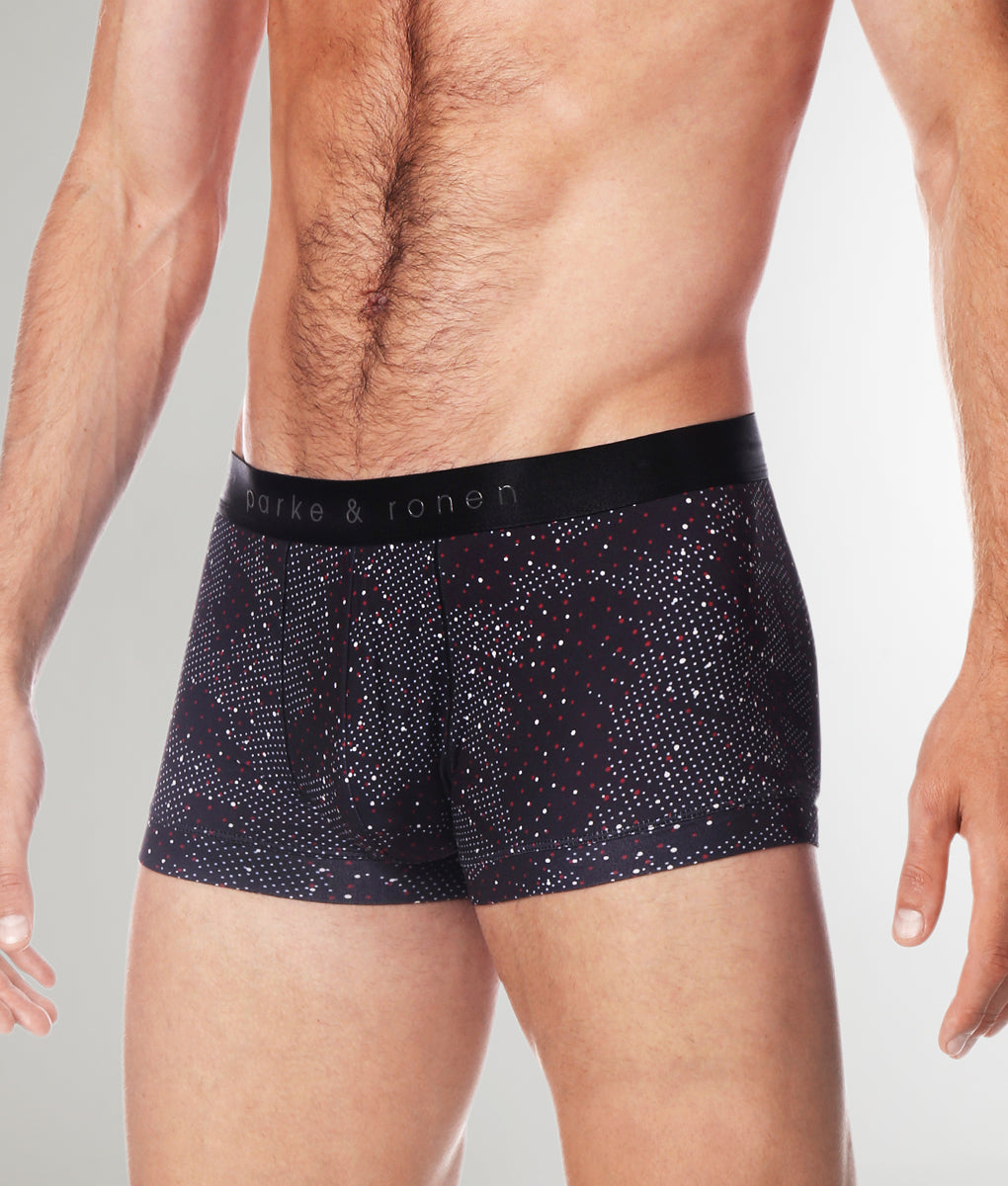 Parke & Ronen Printed Low Rise Trunk Black-andromeda