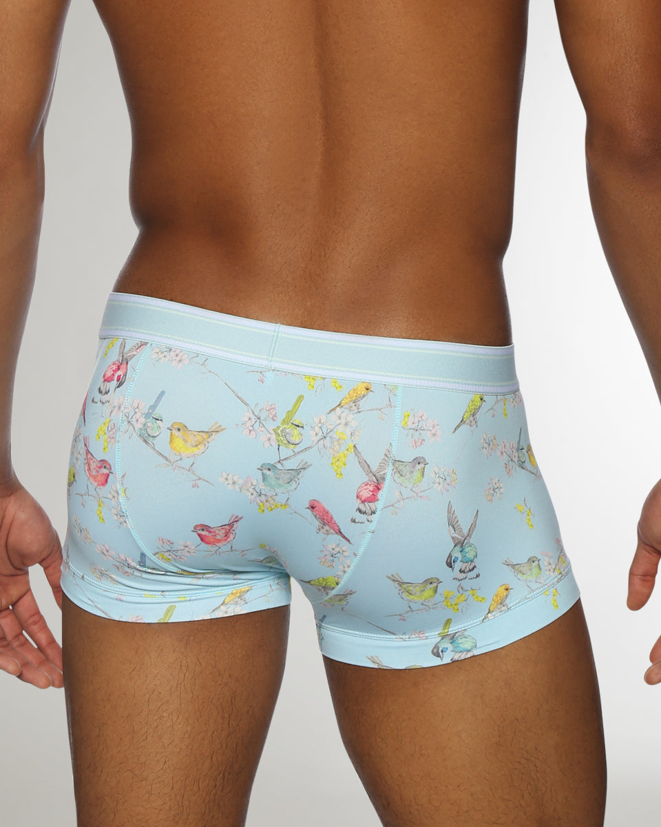 Parke & Ronen Bird Song Low Rise Trunk Bird-song-blue