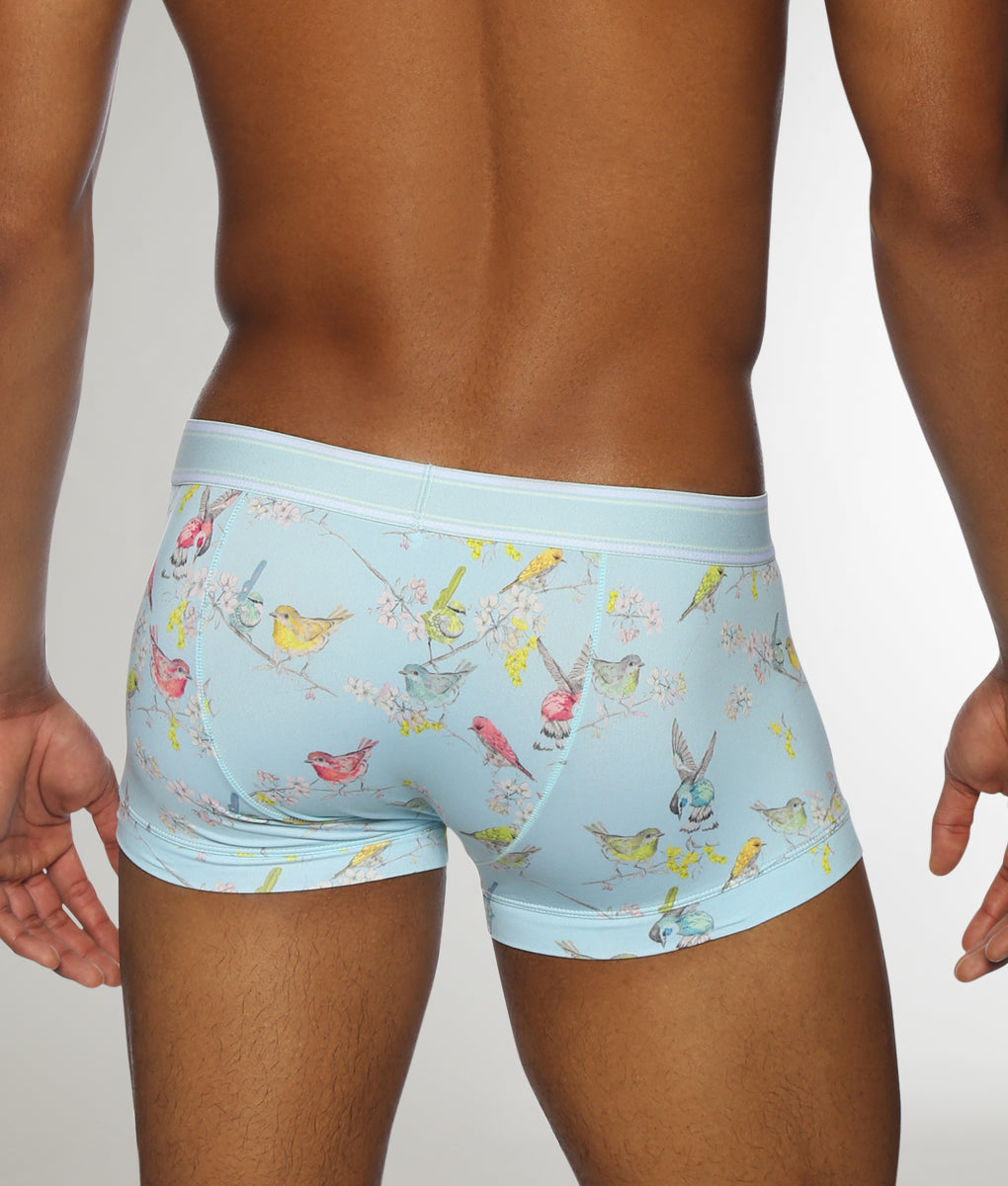 Parke & Ronen Bird Song Low Rise Trunk Bird-song-blue