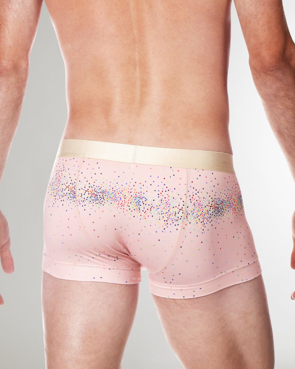 Parke & Ronen Printed Low Rise Trunk Champagne-sparkle