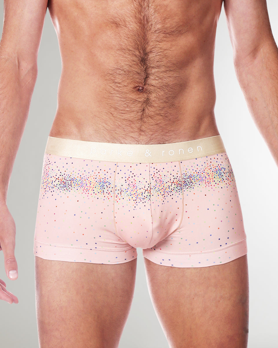Parke & Ronen Printed Low Rise Trunk Champagne-sparkle