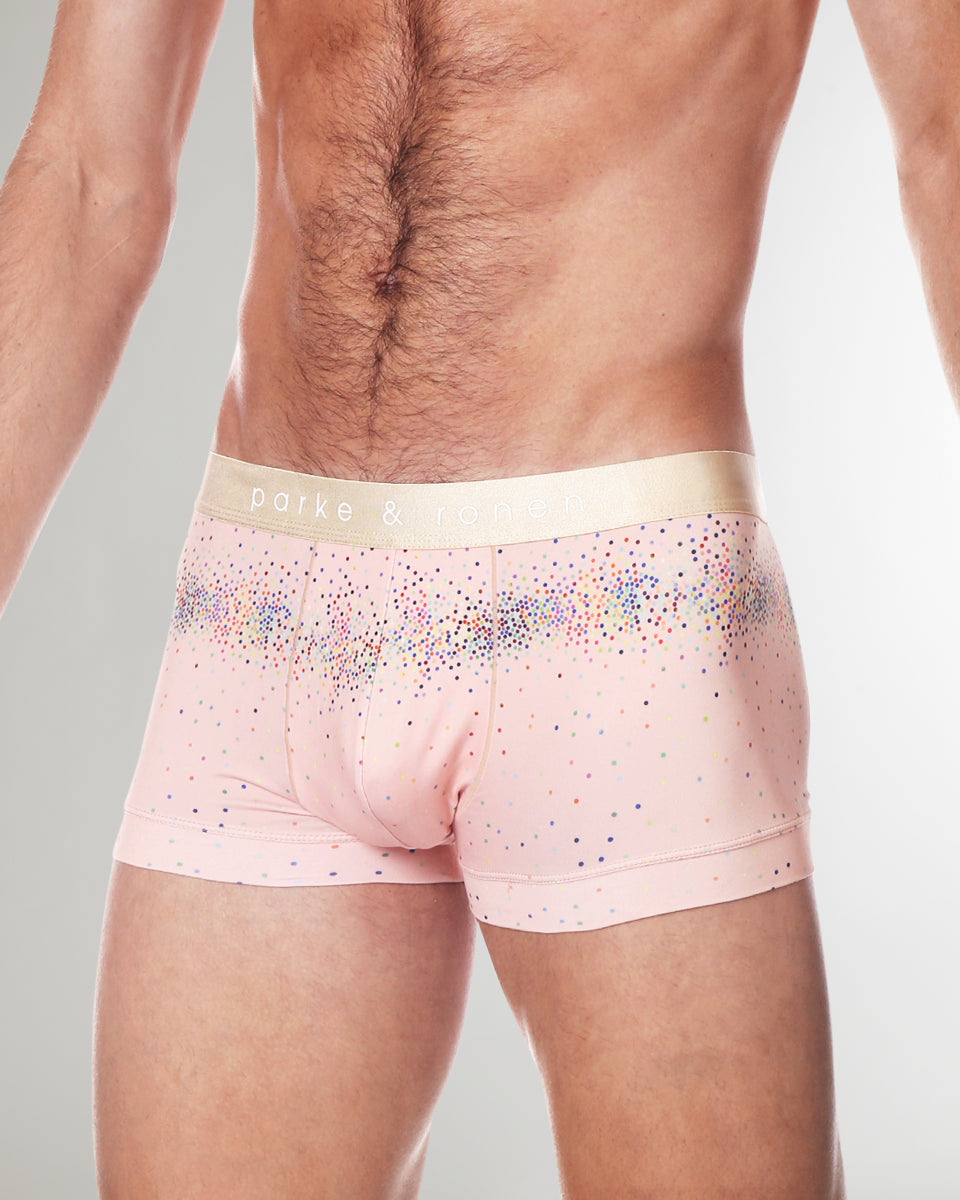 Parke & Ronen Printed Low Rise Trunk Champagne-sparkle