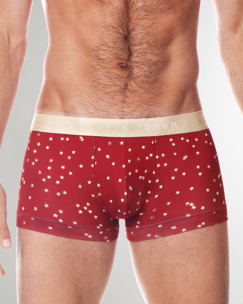 Parke & Ronen Printed Low-Rise Trunk Parke & Ronen Printed Low-Rise Trunk Red-galileo