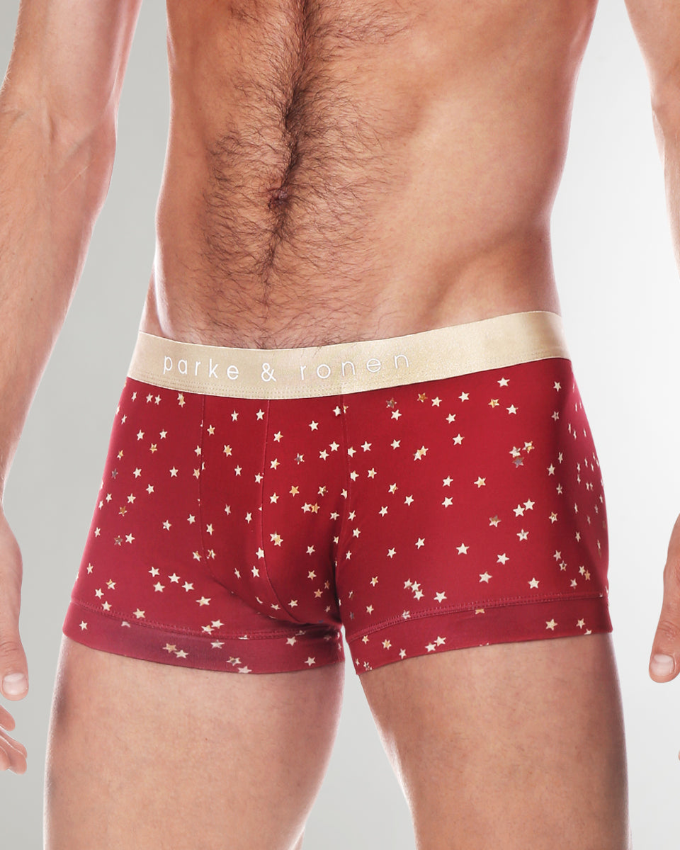 Parke & Ronen Printed Low-Rise Trunk Parke & Ronen Printed Low-Rise Trunk Red-galileo