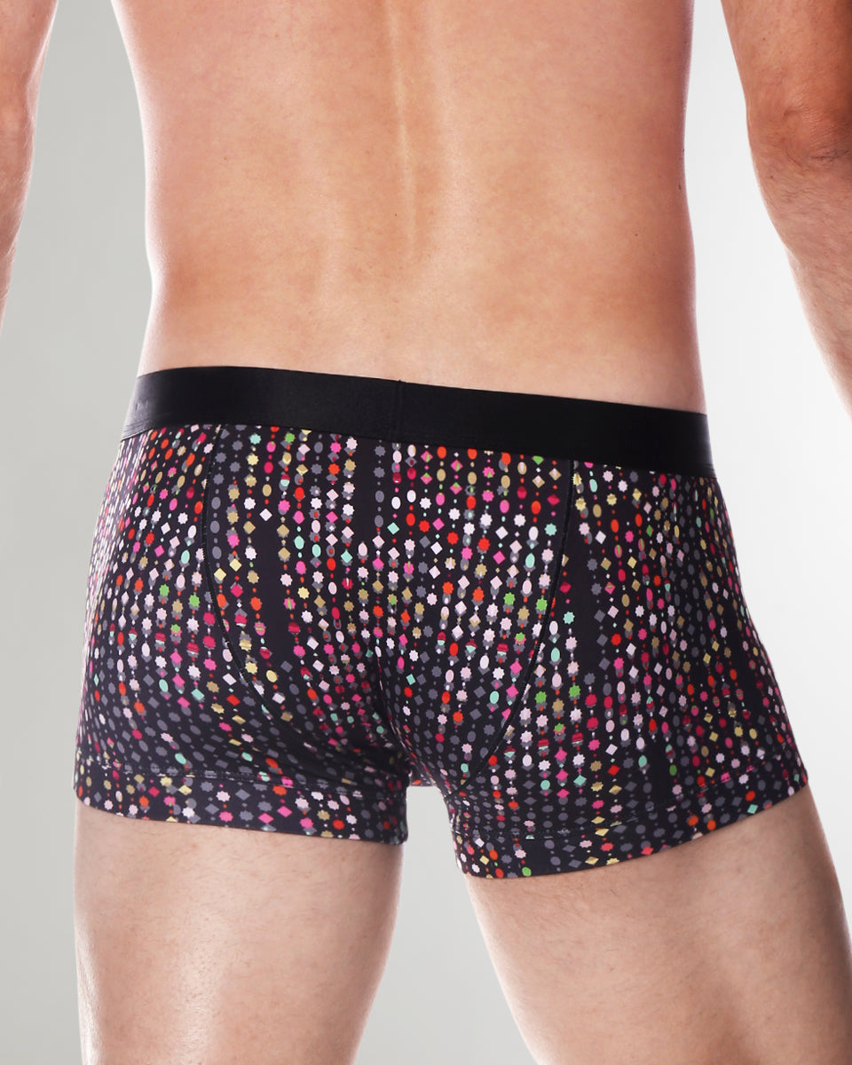 Parke & Ronen Printed Low-Rise Trunk Parke & Ronen Printed Low-Rise Trunk Jet-black-gala