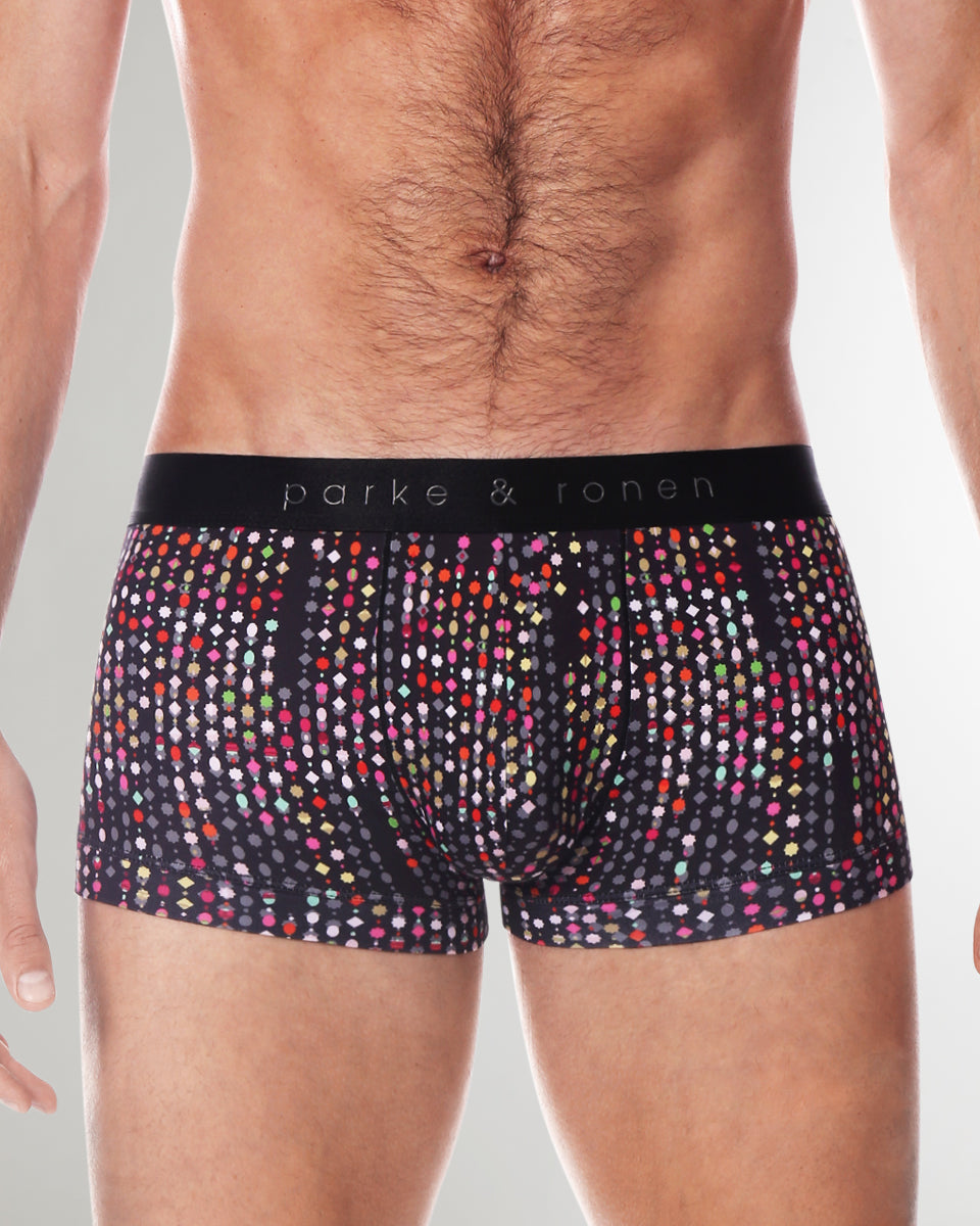 Parke & Ronen Printed Low-Rise Trunk Parke & Ronen Printed Low-Rise Trunk Jet-black-gala
