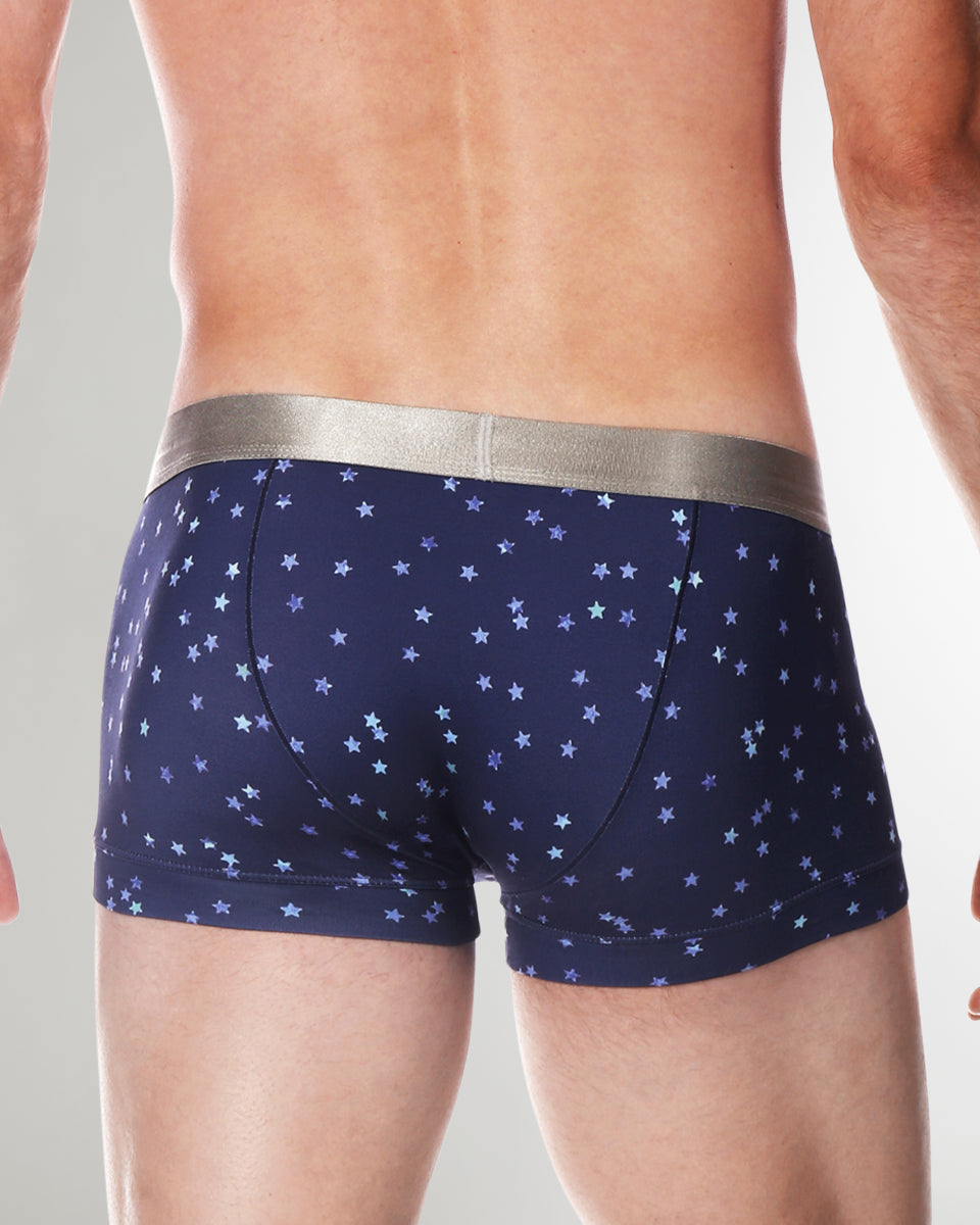 Parke & Ronen Printed Low-Rise Trunk Parke & Ronen Printed Low-Rise Trunk Navy-galileo
