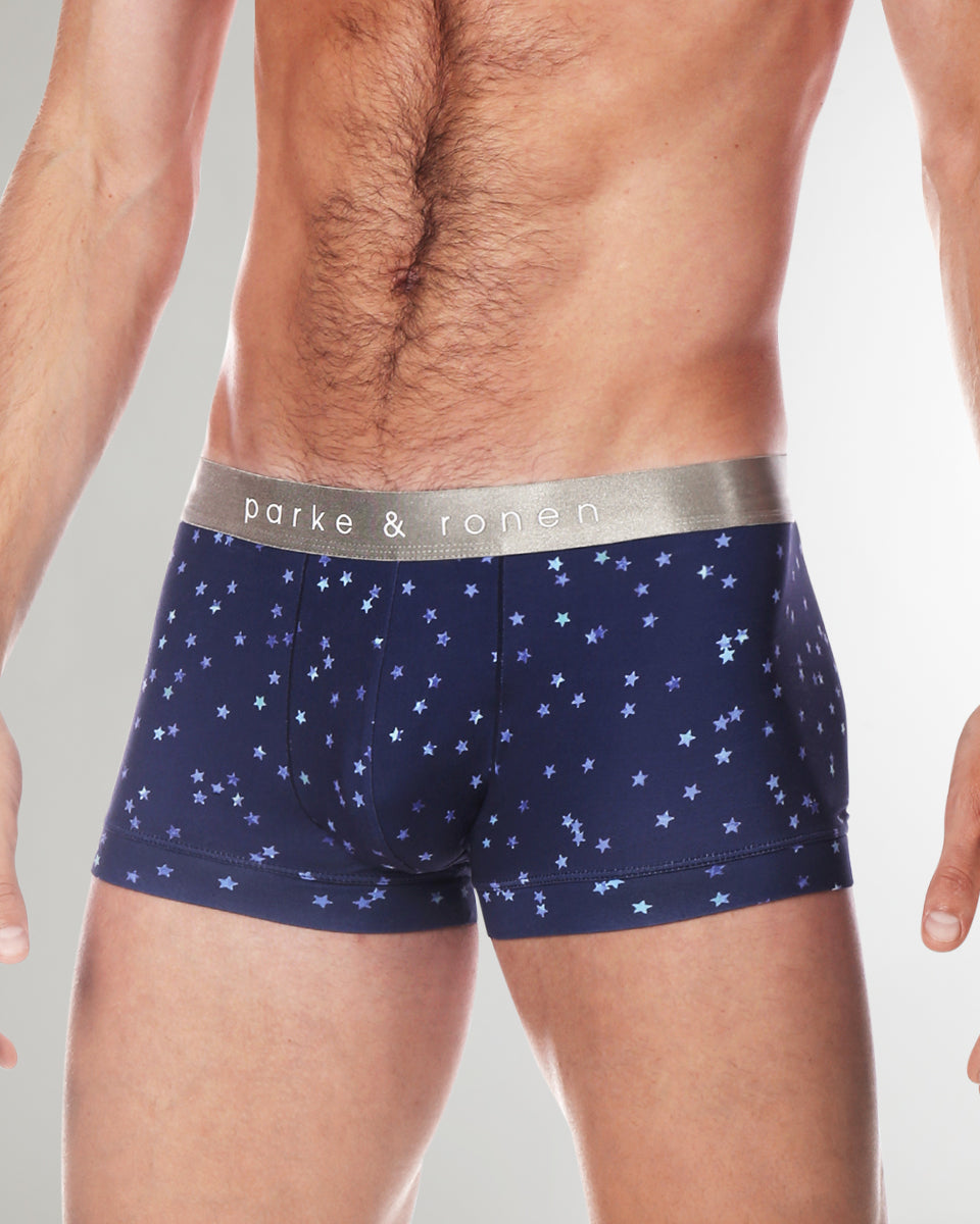 Parke & Ronen Printed Low-Rise Trunk Parke & Ronen Printed Low-Rise Trunk Navy-galileo