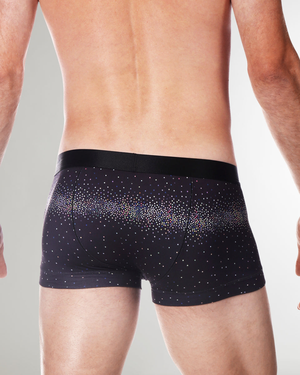 Parke & Ronen Printed Low Rise Trunk Onyx-sparkle
