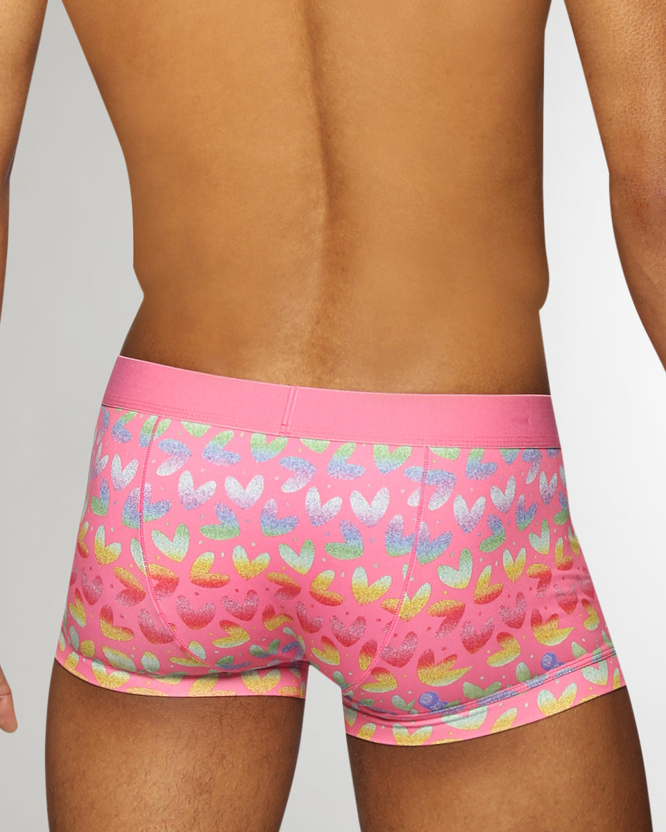 Parke & Ronen Pride Low-Rise Trunk Parke & Ronen Pride Low-Rise Trunk Heartbreaker-pink