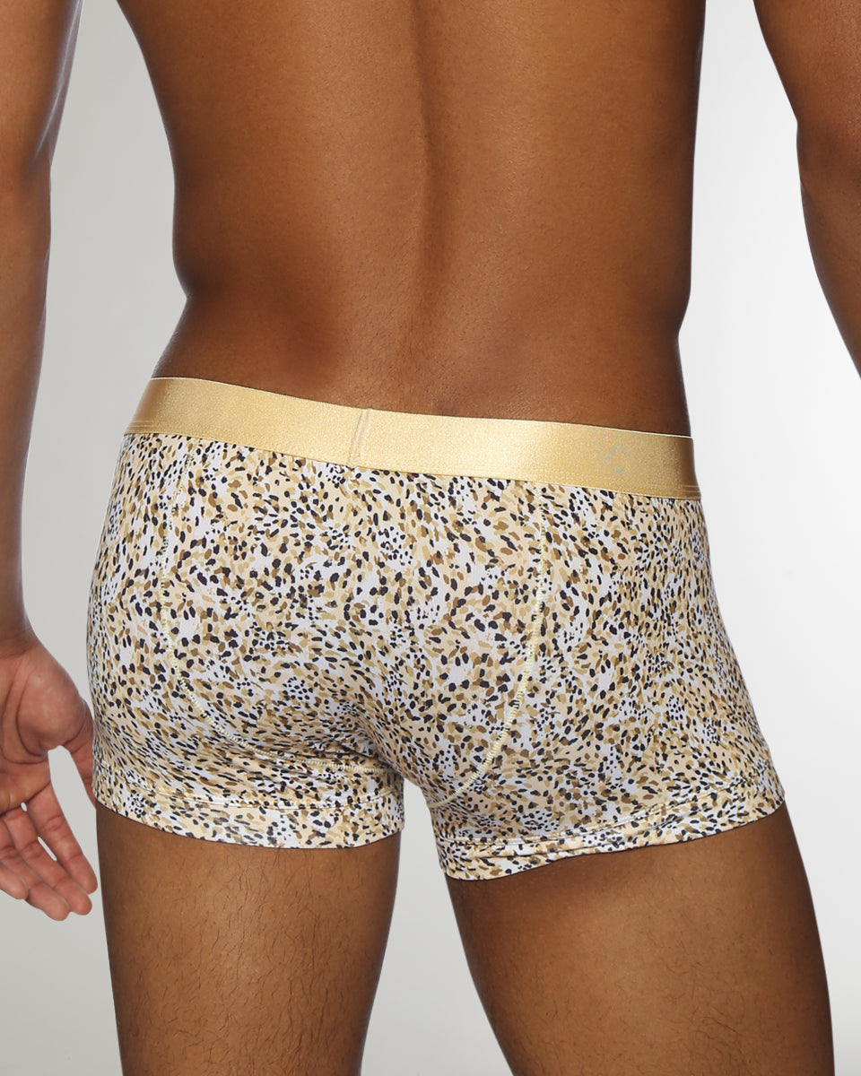 Parke & Ronen Printed Low-Rise Trunk Roar-gold
