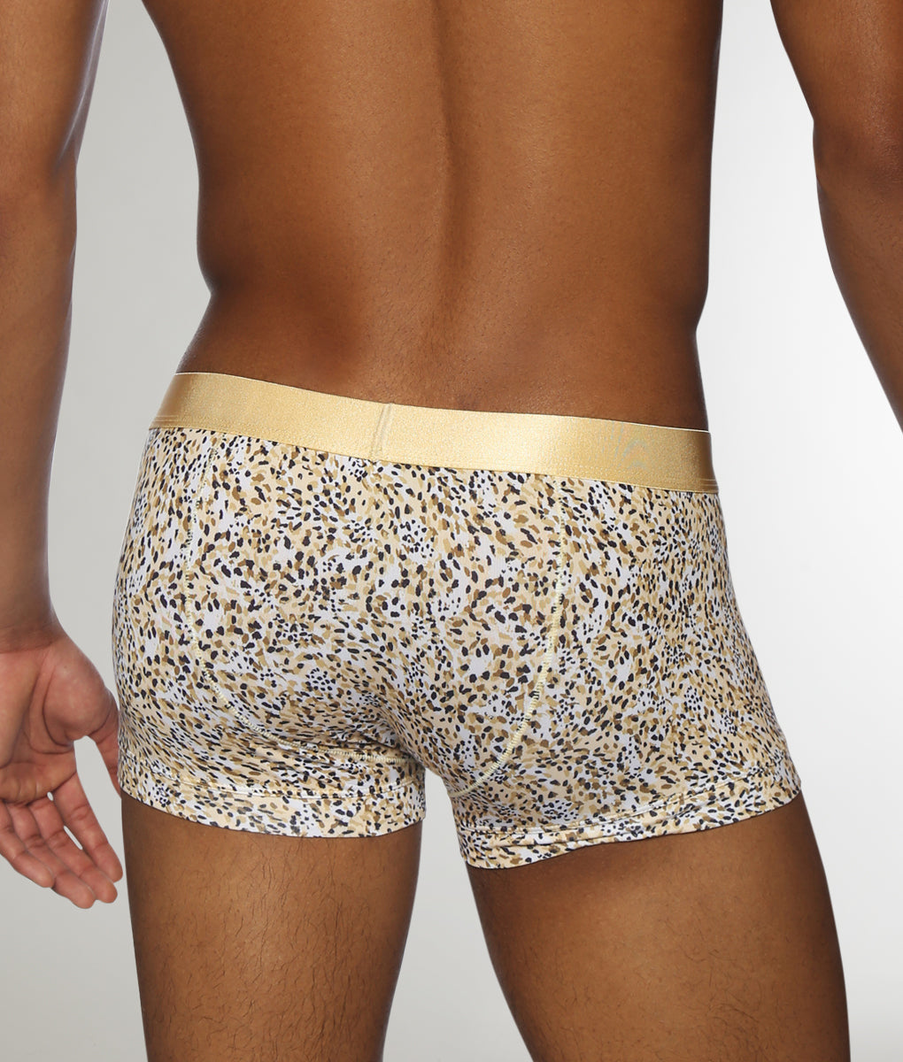 Parke & Ronen Printed Low-Rise Trunk Roar-gold
