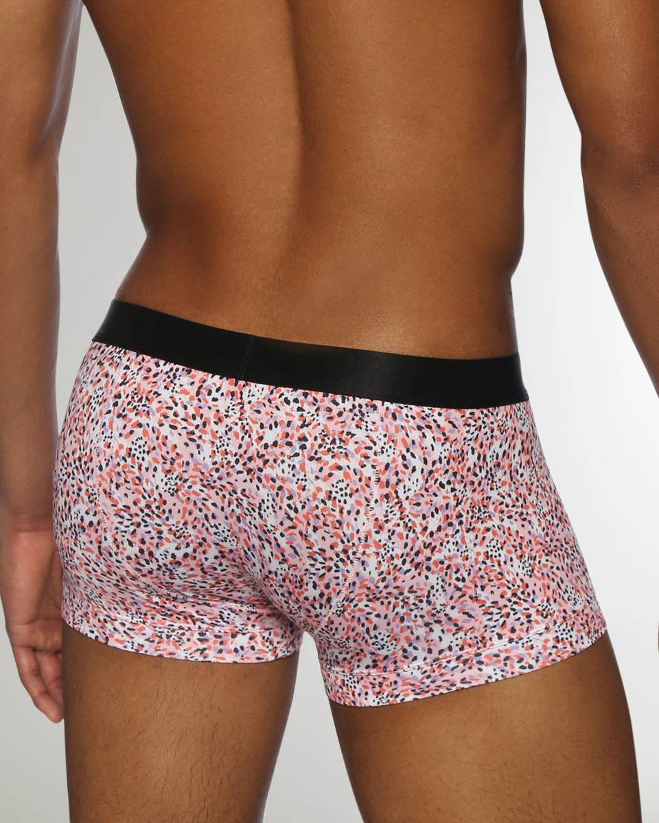 Parke & Ronen Printed Low-Rise Trunk Roar-pink