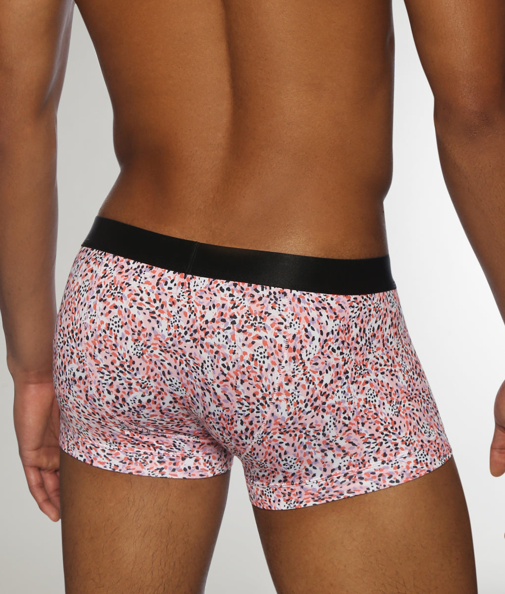 Parke & Ronen Printed Low-Rise Trunk Roar-pink