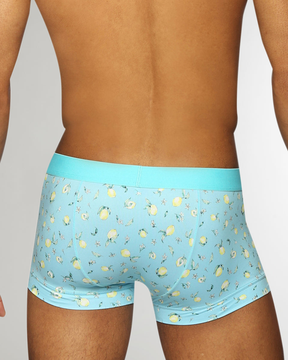 Parke & Ronen Printed Low-Rise Trunk Parke & Ronen Printed Low-Rise Trunk Meyer-lemon-blue