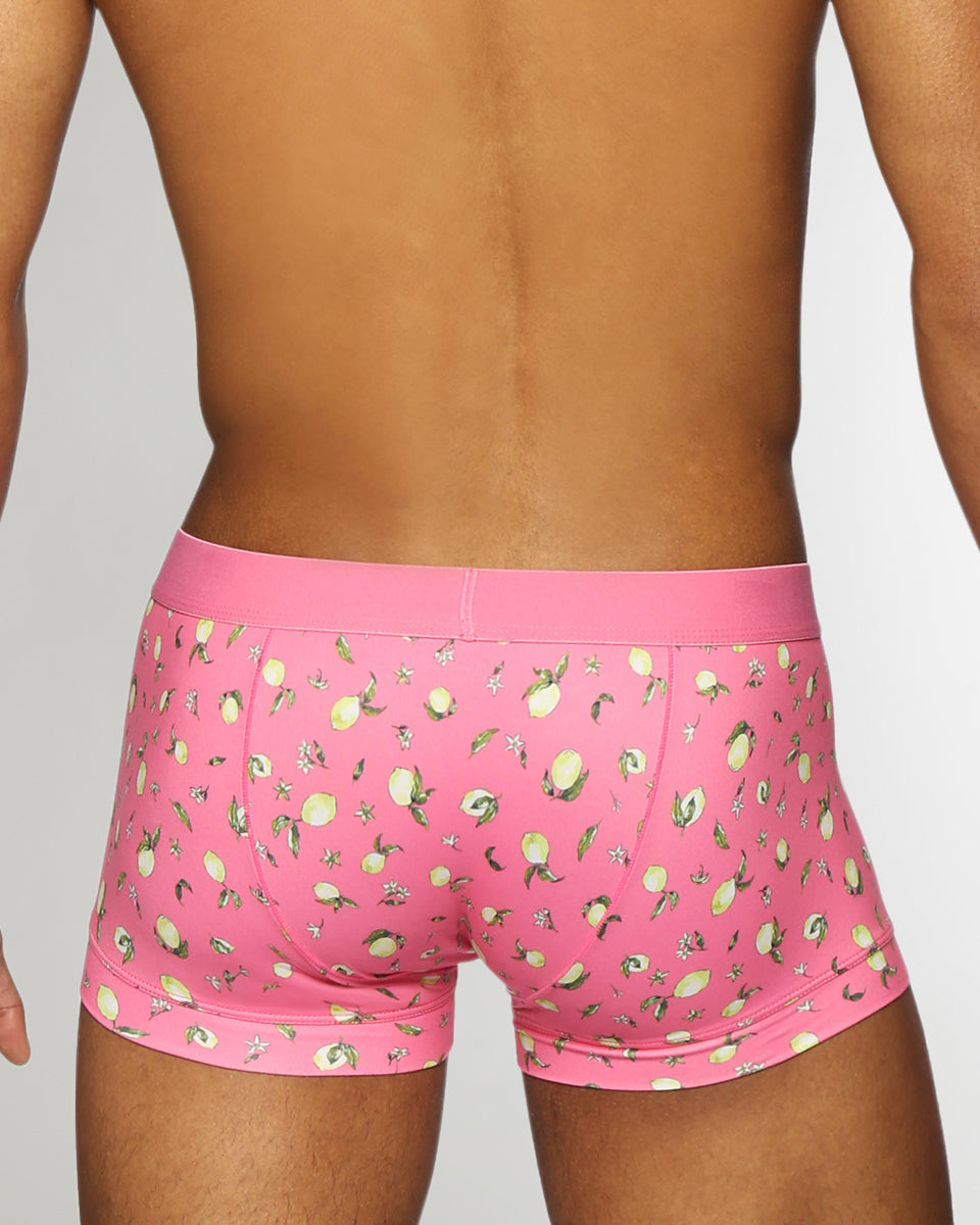 Parke & Ronen Printed Low-Rise Trunk Parke & Ronen Printed Low-Rise Trunk Meyer-lemon-pink