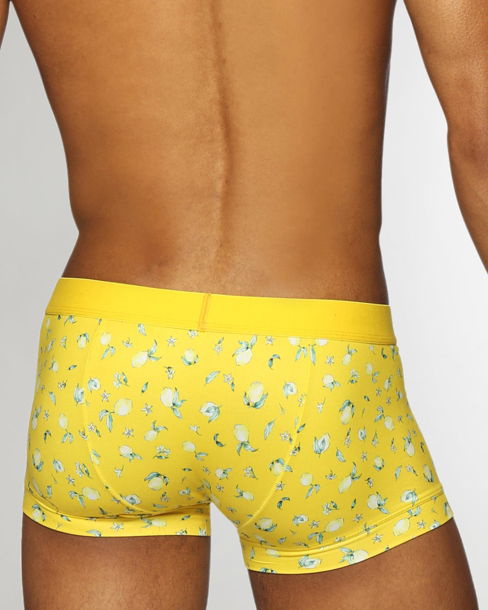 Parke & Ronen Printed Low-Rise Trunk Parke & Ronen Printed Low-Rise Trunk Meyer-lemon-yellow