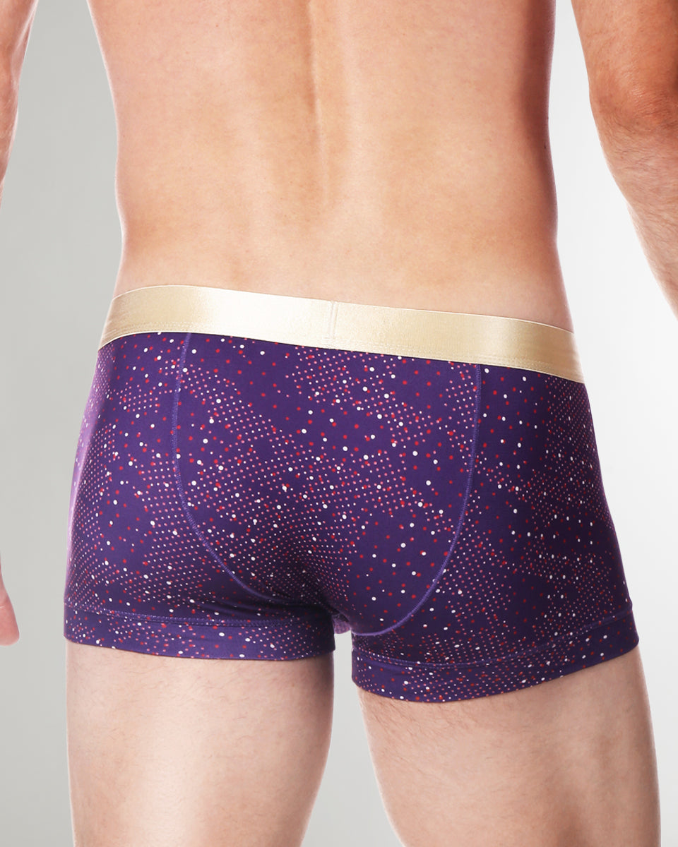 Parke & Ronen Printed Low-Rise Trunk Parke & Ronen Printed Low-Rise Trunk Violet-andromeda