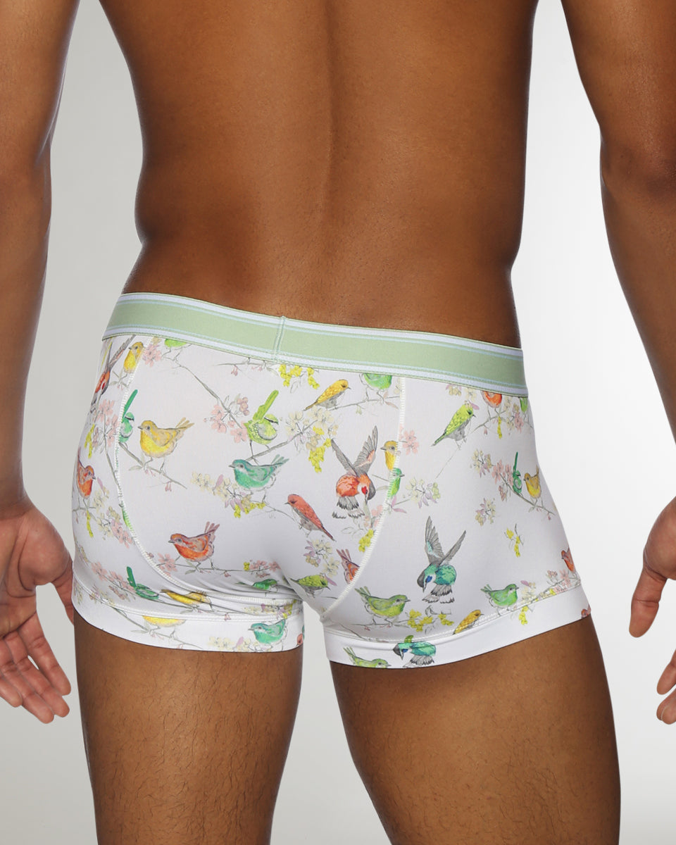 Parke & Ronen Bird Song Low Rise Trunk Bird-song-white