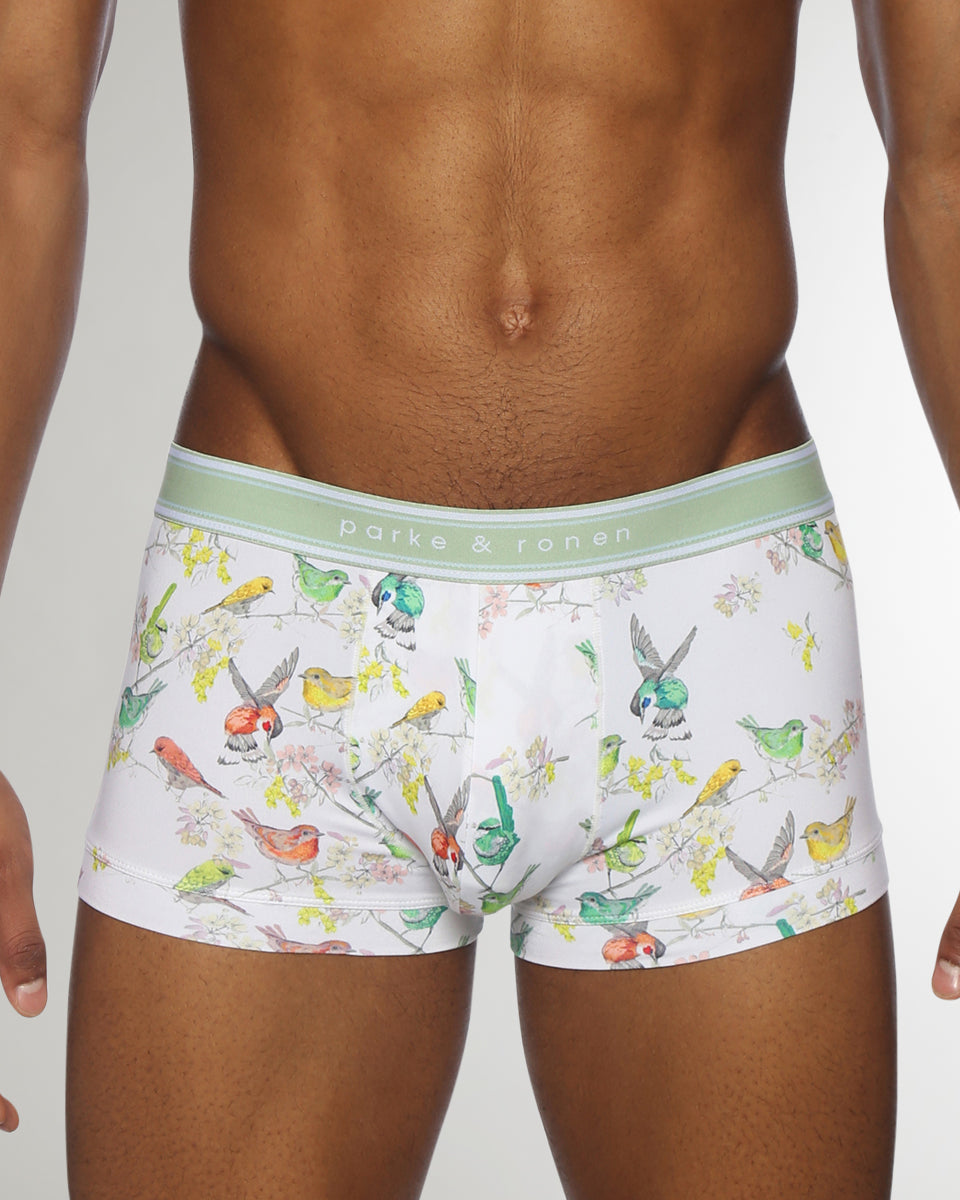 Parke & Ronen Bird Song Low Rise Trunk Bird-song-white