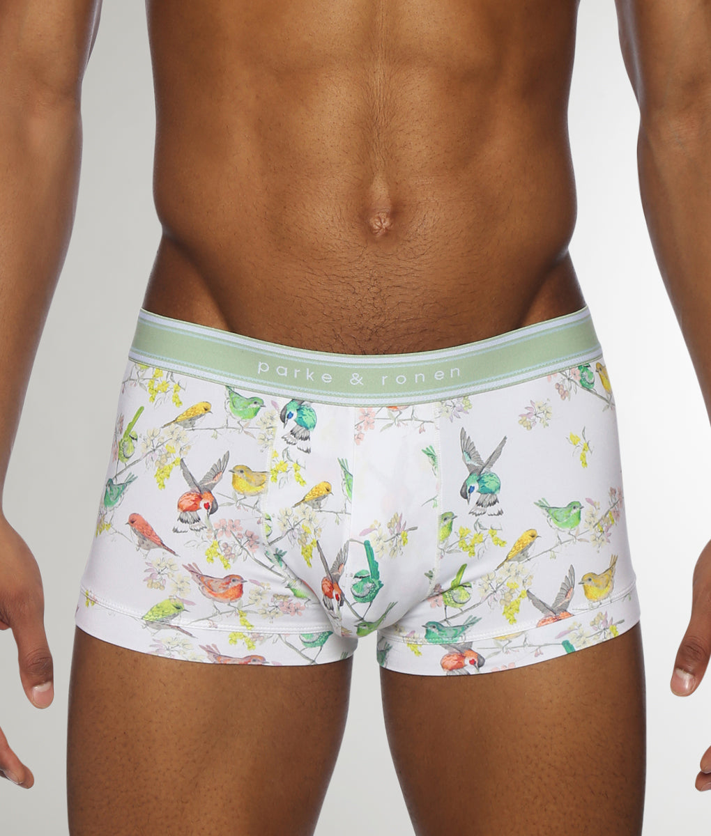 Parke & Ronen Bird Song Low Rise Trunk Bird-song-white