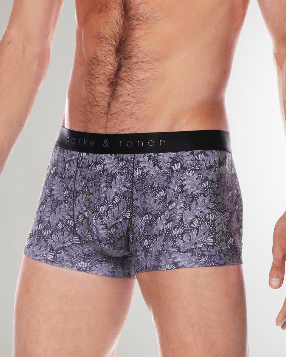 Parke & Ronen Printed Low-Rise Trunk Parke & Ronen Printed Low-Rise Trunk Zinc-cassini