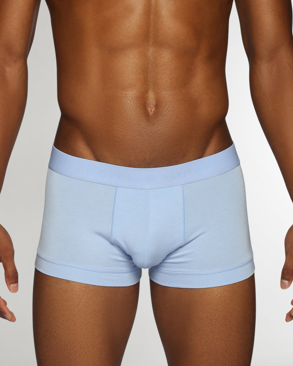 Parke & Ronen Solid Low-Rise Trunk Cornflower-blue