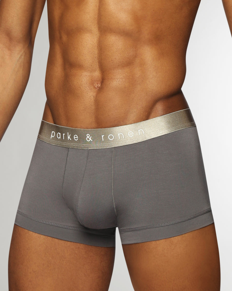 Parke & Ronen Solid Low-Rise Trunk Parke & Ronen Solid Low-Rise Trunk Grey